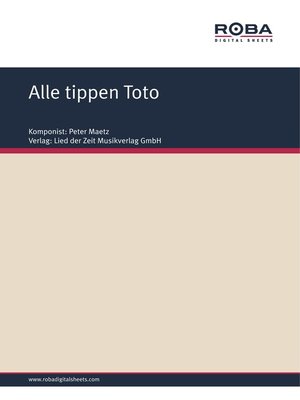 cover image of Alle tippen Toto